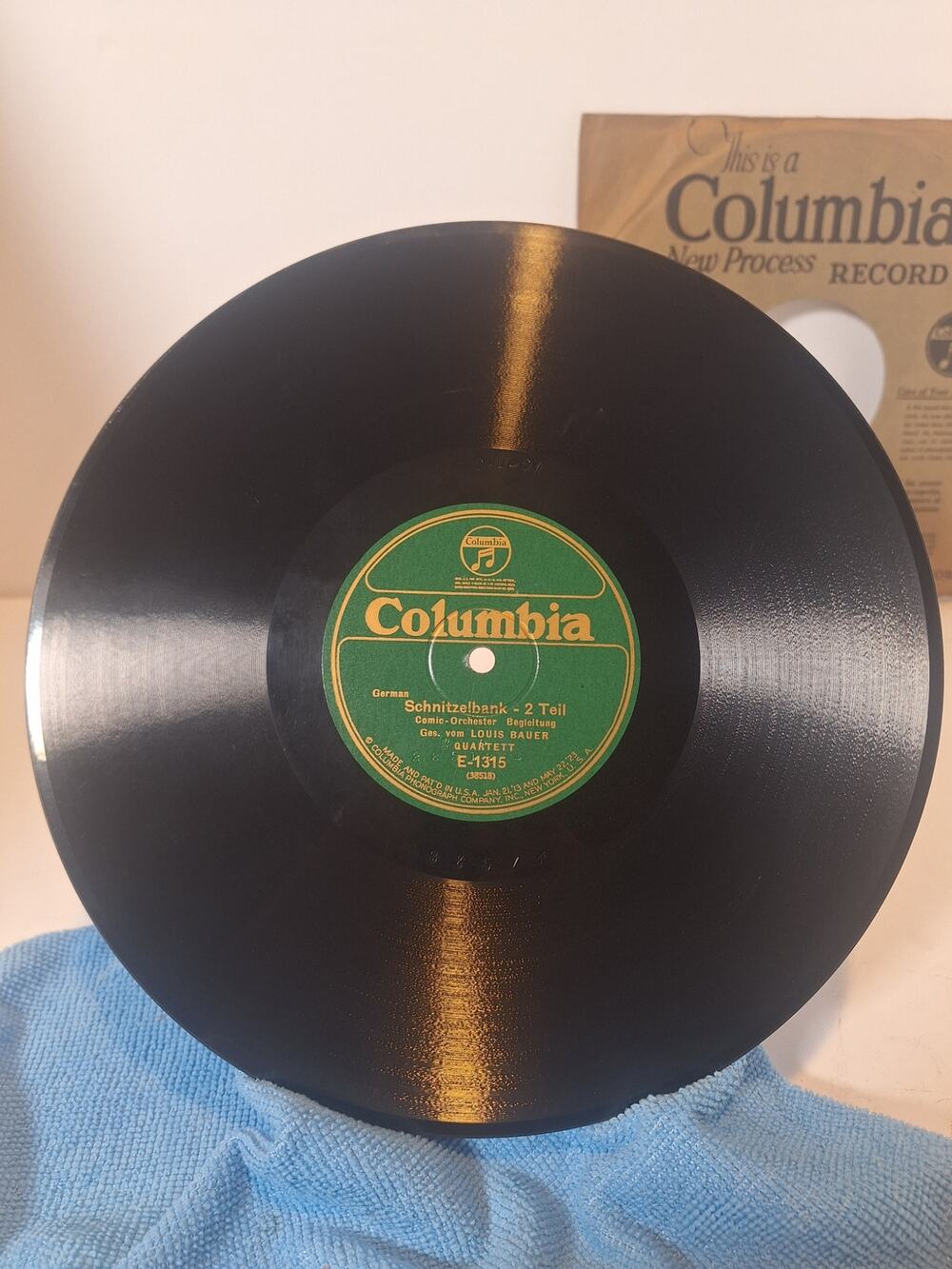 Columbia E-1315 – Schnitzelbank 1 Teil – German Novelty 78 RPM- Excellent!